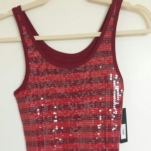 Sequined tank by The Limited. Size medium
